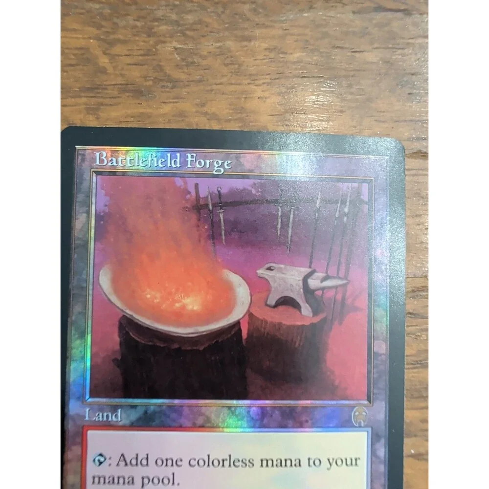 MTG Magic - Battlefield Forge FOIL Apocalypse Land - original owner NM/M